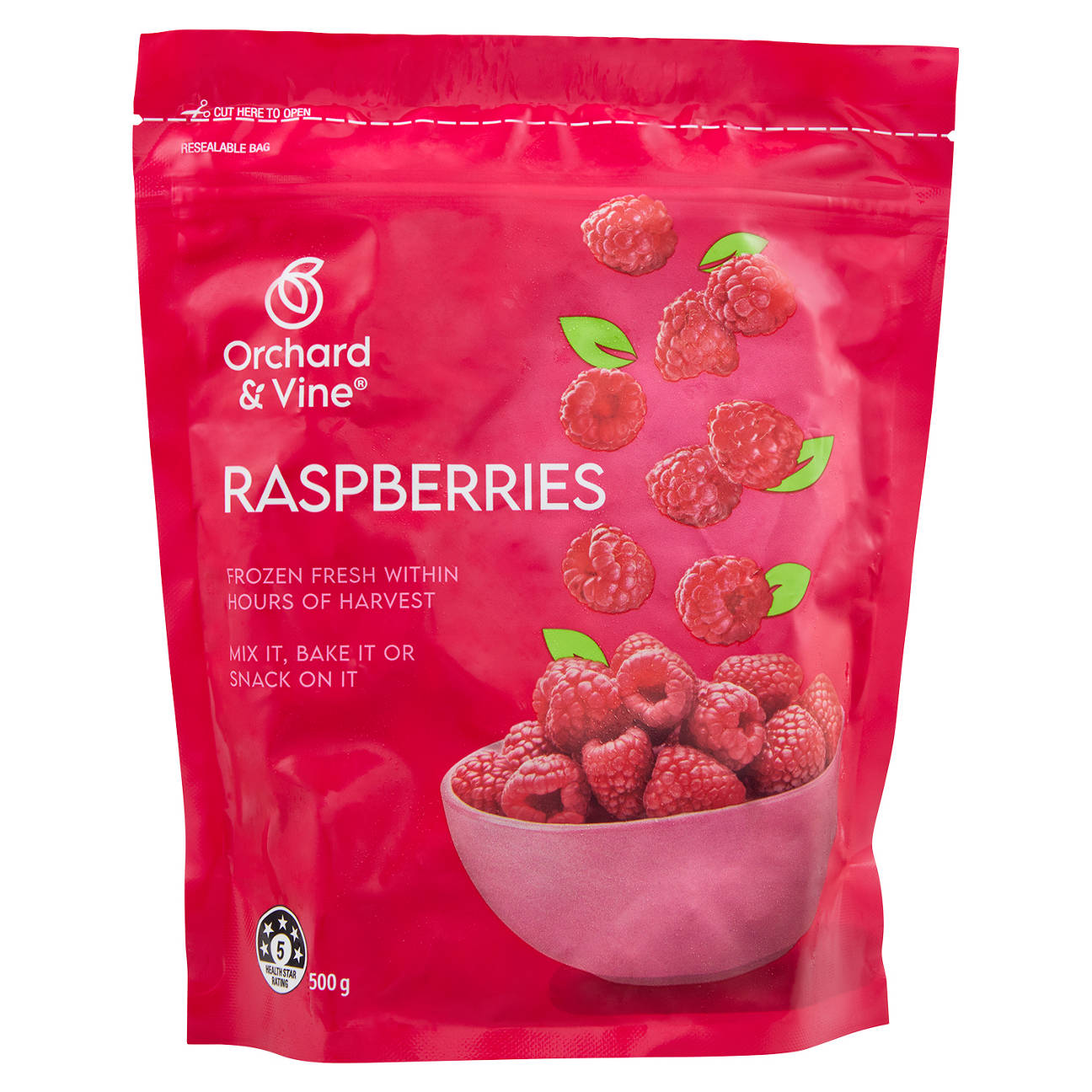 Raspberries 510g main image 1